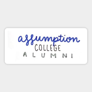 Assumption college alumni Sticker